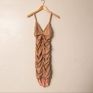 NWT [nbd] amora midi dress in rose gold